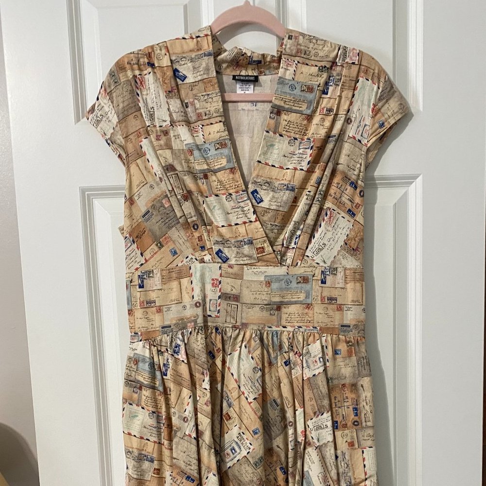 Retrolicious Air Mail Dress XL